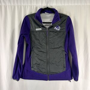 Abilene Christian College Columbia Jacket Womens Small Purple Full Zip OMNI Heat